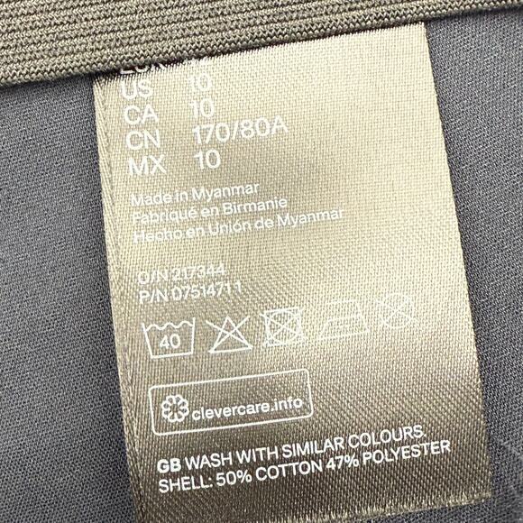 H&M Pants Women's Size 10 NWT Dark Navy Business Office Work Slacks Stretch - Picture 12 of 16